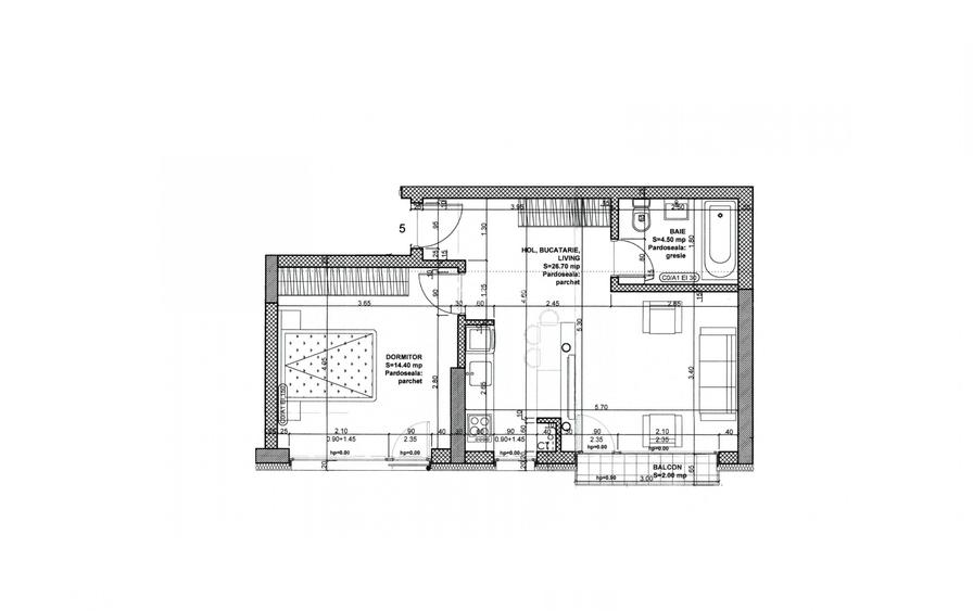 PRE-SALE Pipera Loft 42 studio LA CHEIE finisaje inclus - 3