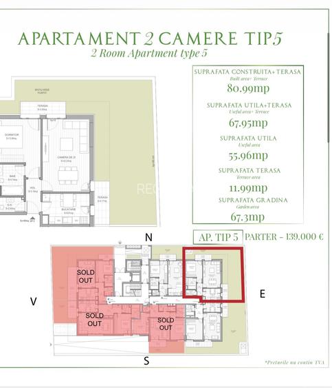 APARTAMENTE 2 CAMERE LANGA PADUREA BANEASA CU TERASA SI GRADINA - 7