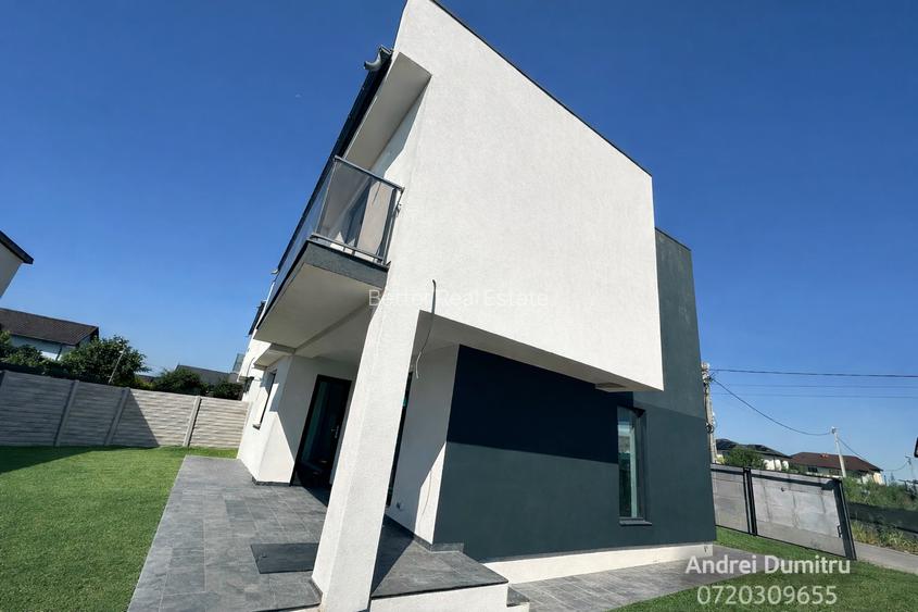 Casă modernă P+1 în Comuna Berceni – 4 camere, teren 310 mp, utilități - 6