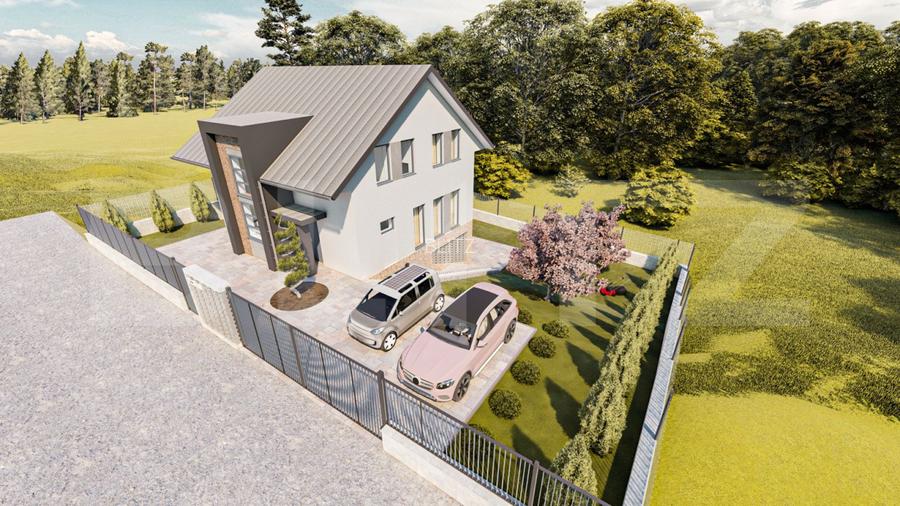 Casa Premium Individuala – Chinteni, 215 mp utili, teren 500 mp – semifinisata - 2