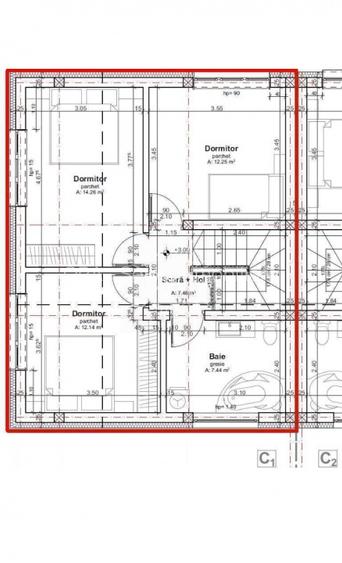 CASA DUPLEX 4 CAMERE SEMIFINISATA | DE VANZARE CU GARAJ DUBLU | DAMBUL ROTUND - 6