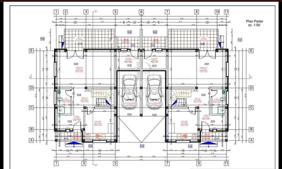 Duplex despartit prin garaj - canalizare - bucatarie inchisa - 5