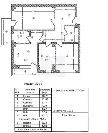 2 Camere | Bloc 2025 | Decomandat *1 Mai* - 12