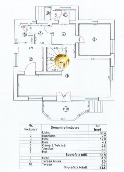 Vila Individuala 5 camere - 402mp Teren - Otopeni Odaile - 25