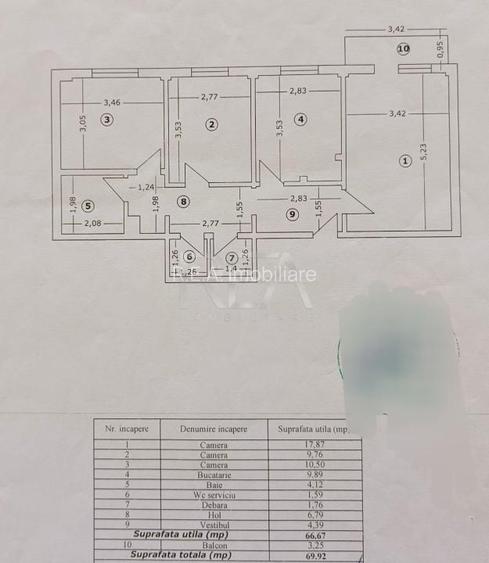 3 camere, 9/10, bloc 1979, 70mp, centrala-Drumul Taberei - 17