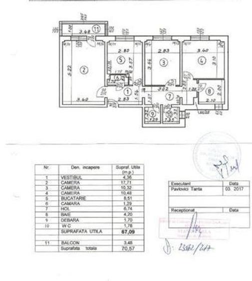 Apartament 3 camere. Cu 2 bai. Zona Parc Tineretului. - 13