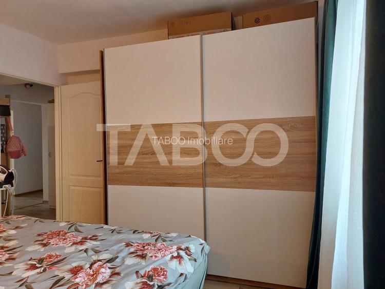 Apartament renovat 66 mp 3 camere 2 bai balcon pivnita Cisnadie - 17