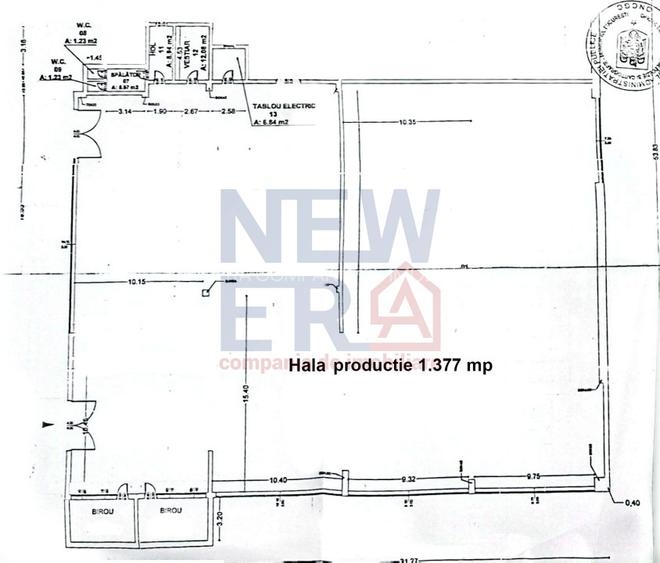 Hala 1.377 mp si birouri 288 mp - productie sau depozitare - central Bucuresti - 6