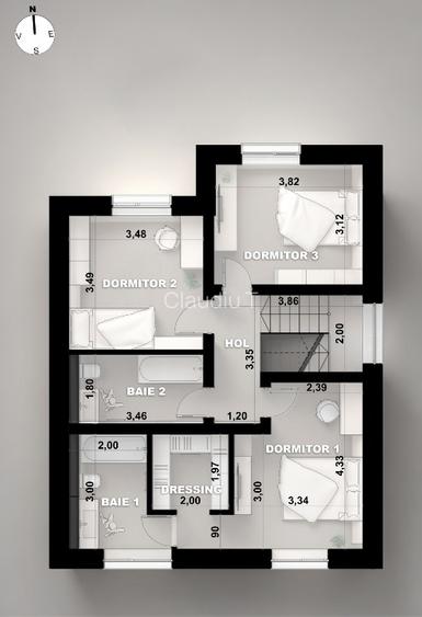 Casa 4 camere Bod Brasov | 119 mp utili | pompa caldura Nibe | incalzire pardose - 16