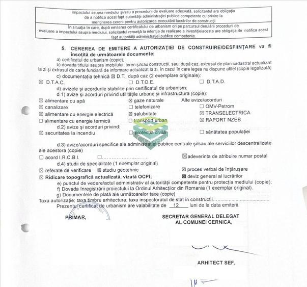 Teren Cernica - Oxigenului - Urbanism de construire-  4.624 mp - 7