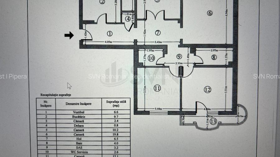 REA1024792 Apartament 4 camere I Pancota Doamna Ghica I Vanzare - 16