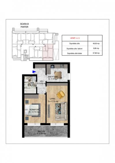 2 camere Decomandat | Titan Pallady, Metrou Teclu - 6