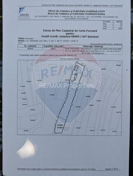 Teren intravilan de inchiriat  - 3.600mp Șoseaua Unirii – Balotești - 2