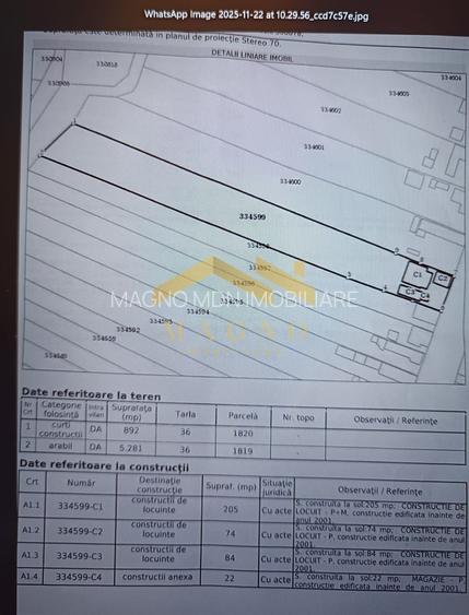 TEREN (GRADINA ) DE VANZARE  IN VLADIMIRESCU - 2