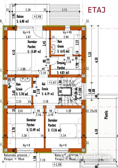 Casa in Feleacu, vedere peste Cluj-Napoca, P+1+M, 5 dormitoare, 180 mp utili, - 3