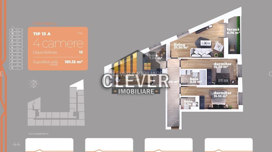 Apartament 4 camere Liviu Rebreanu Titan Auchan - 1