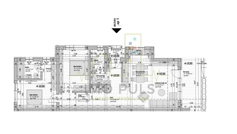 Duplex pe parter. 2 Bai. 2 Dressing-uri. Terasa acoperita. - 1