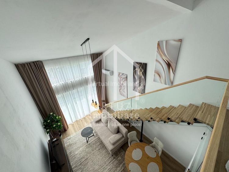 Penthouse mobilat si utilat modern - 89 mp, loc de parcare - 2