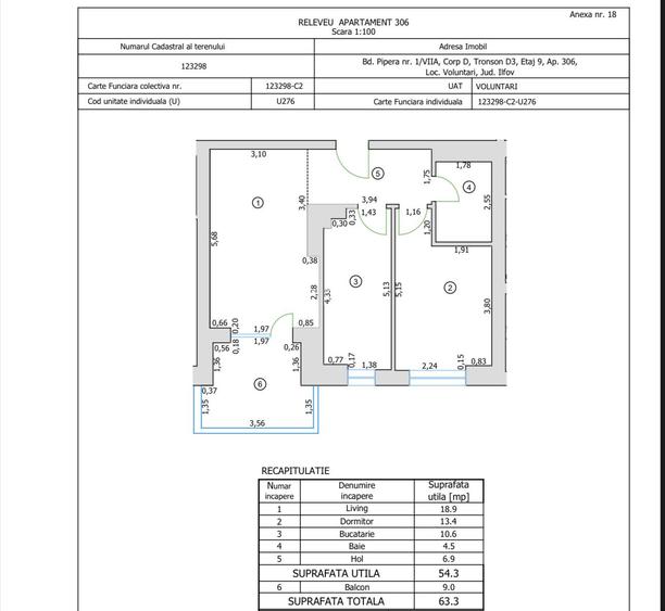 Cortina North mobilat/utilat LUX la cheie etaj 9 - 18
