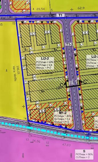 Teren intravilan Caracal Str. Arțarului - loturi de case - 3
