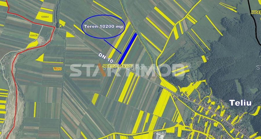 Teren cu front la DN 10 Teliu - 2