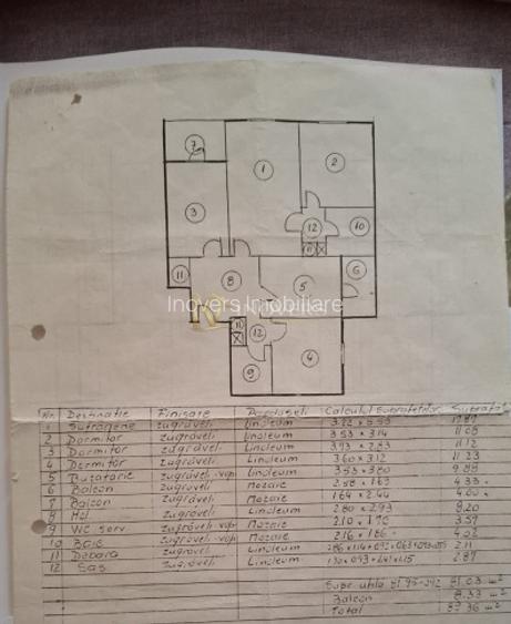 4 camere | 81 mp | Crancasi  | Etaj 6 | Bloc izolat - 14