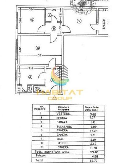 3 camere la 5 minute de Metrou Piata Sudului mobilat parcare - 8