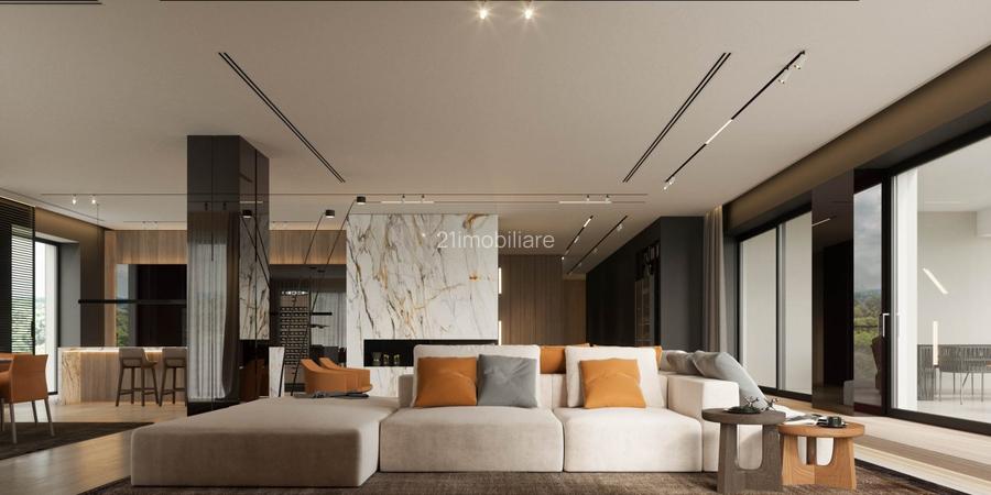 Penthouse 5 camere, lux, 358mp, terasa 84 mp, living spectaculos, langa Stejarii - 5