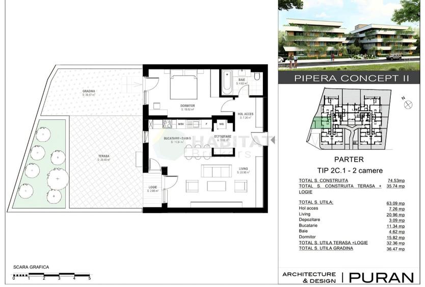 Apartament 2 camere | Parter | 68.72mp - 4