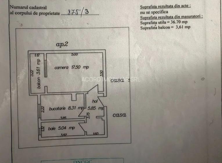 Garsoniera decomandata in Km 4-5, langa scoala 37 - 8
