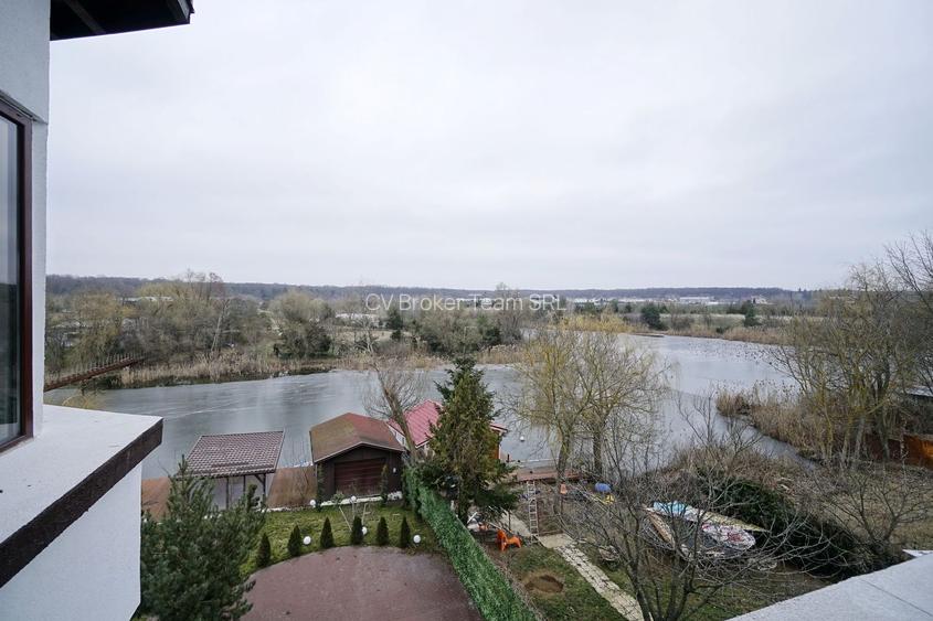 👉 Vilă spectaculoasă pe lac – Ghermănești | 552 mp | Terasă, ponton, - 7