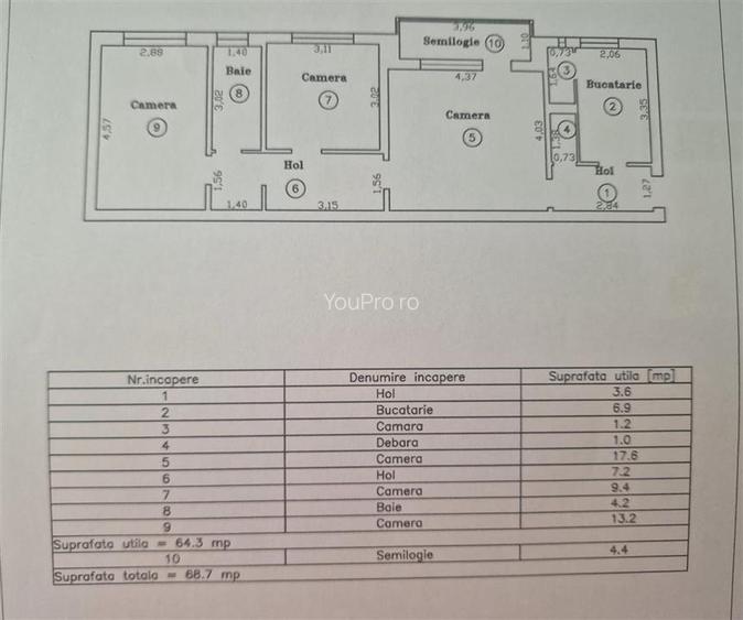 Parcul Padurice / Zona Soarelui / Apartament 3 Camere - 11