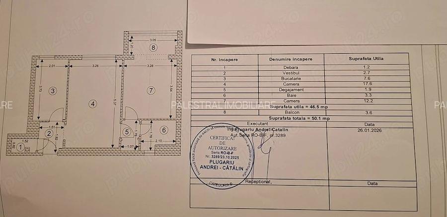 Apartament 2 camere zona centrala,renovat,mobilat-utilat,121000 Euro - 8