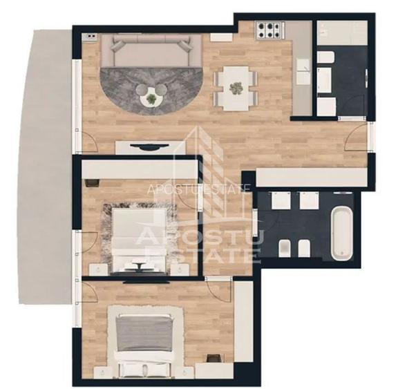 Apartament cu 3 camere, zona Take Ionescu, 2 bai - 8