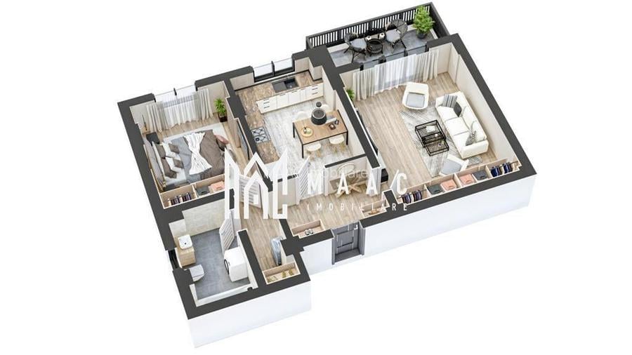 Apartament 2 camere I Nou I Decomandat I Balcon I Hipodrom - 3
