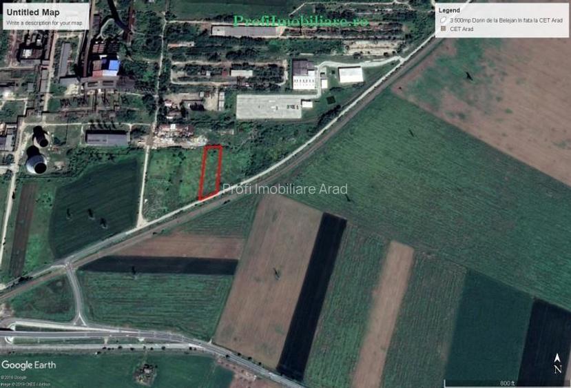 Teren construibil 3.500 mp cu acces din sosea spre Retim fost Polaris Arad - 2