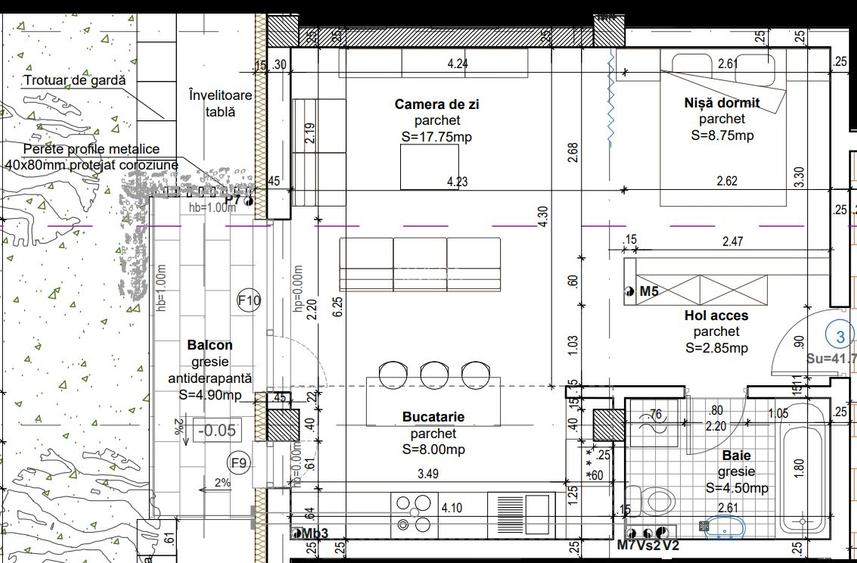Apartament de 1 camera, ansamblu rezidential nou - 7