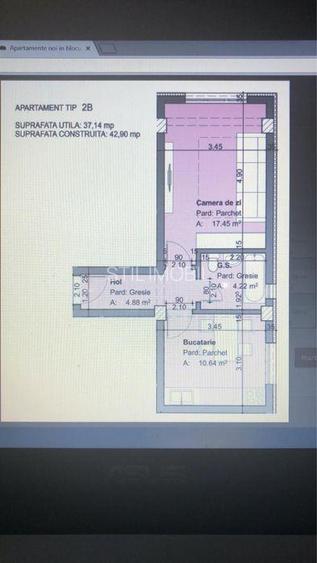 Apartament o camera de vanzare 37 mp utili + Loc parcare inclus! - 7