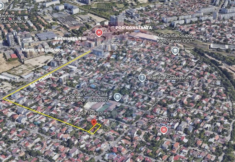 Casă individuală cu teren de 484mp în Sectorul 1 Bucureștii Noi Soseaua Chitilei