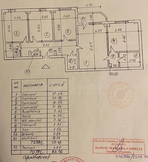 Calea Vacaresti-Apartament de 4 camere cu centrala termica