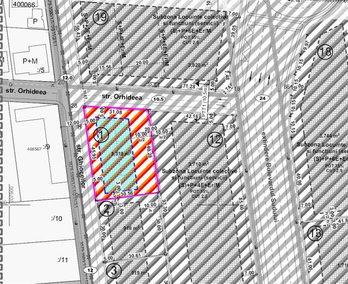 COMISION 0% Teren de BLOC P+2E+Er de vanzare zona Braytim - Girocului