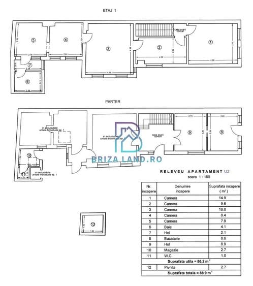 Calarasi, Hala Traian, casa stradal, Sp+P+E, sup. 207mp, teren 156mp
