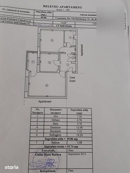 Apartament cu doua camere decomandate de vanzare zona Anda
