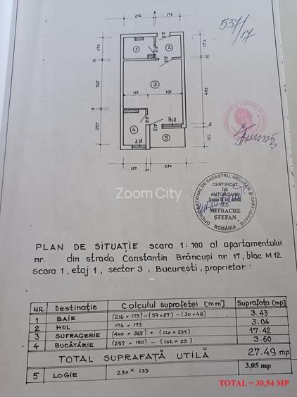 COMISION 0% - Garsoniera, imobil 1978, Parcul Constantin Brancusi - M Titan - 16