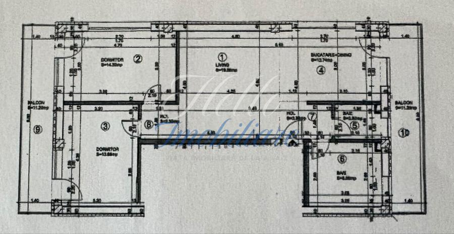 Apartament 3 camere 77 mp Bună Ziua, Cluj