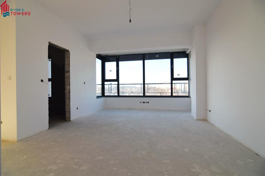 RIVER"S TOWERS - Penthouse finalizat si intabulat, se vinde la alb
