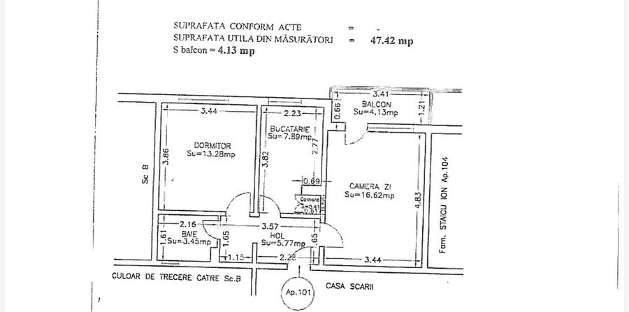 [DE VÂNZARE] Apartament 2 Camere Decomandat | Zona Tomis III – City Park M - 7