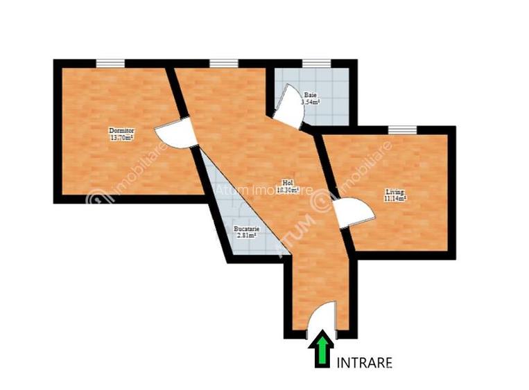 Apartament cu 2 camere decomandate zona ultracentrala din Sibiu - 10