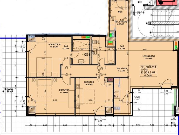 4 Camere | Etaj Superior | Terasă 60mp | Proiect Premium Nord