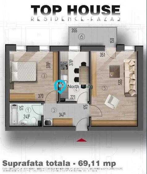 Apartament 2 camere mobilat și utilat, parcare inclusă- Metalurgiei - 8